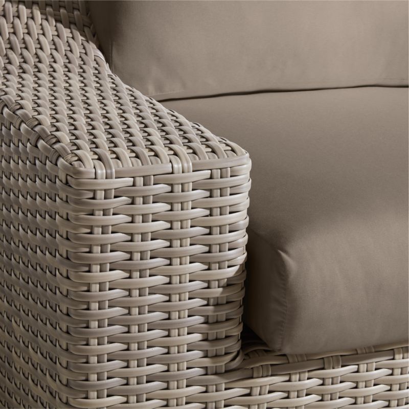 Abaco Resin Wicker Outdoor Swivel Lounge Chair with Cast Shale Sunbrella ® Cushions - image 9 of 9