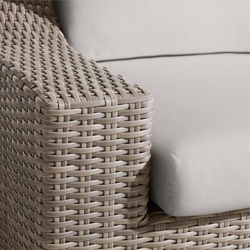 Abaco Resin Wicker Outdoor Swivel Lounge Chair with Cast Silver Sunbrella ® Cushions - image 9 of 9