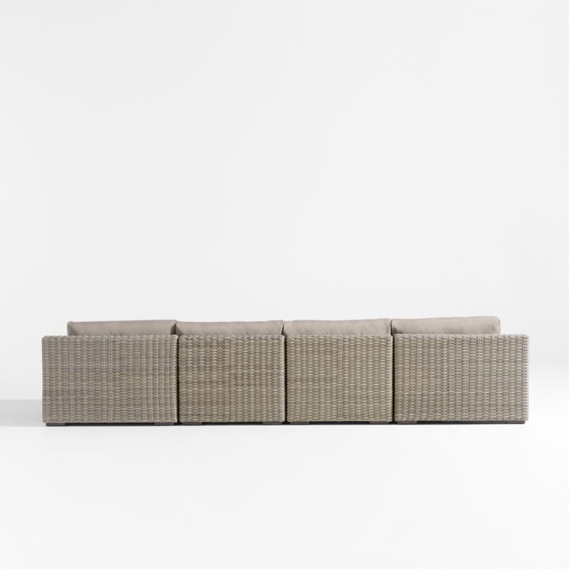 Abaco Resin Wicker Double Chaise Outdoor Sectional Sofa with Cast Ash Sunbrella ® Cushions - image 8 of 8