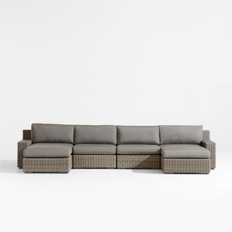 Outdoor sectional deals sofa with chaise