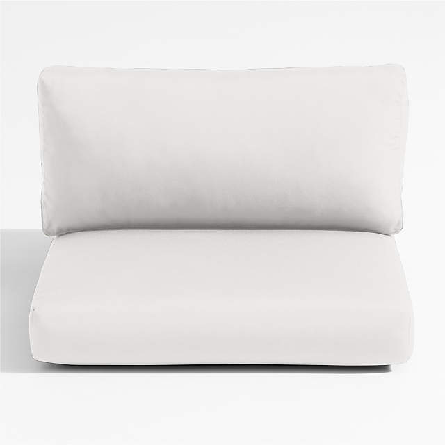 Indoor Seat/Back Cushion Mercer41 Fabric: White