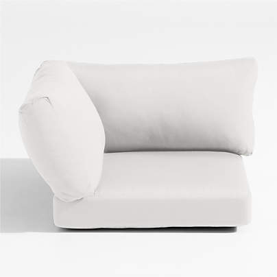 Abaco White Sunbrella ® Outdoor Corner Chair Cushions