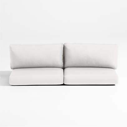 Abaco White Sunbrella Outdoor Sectional Sofa Cushions