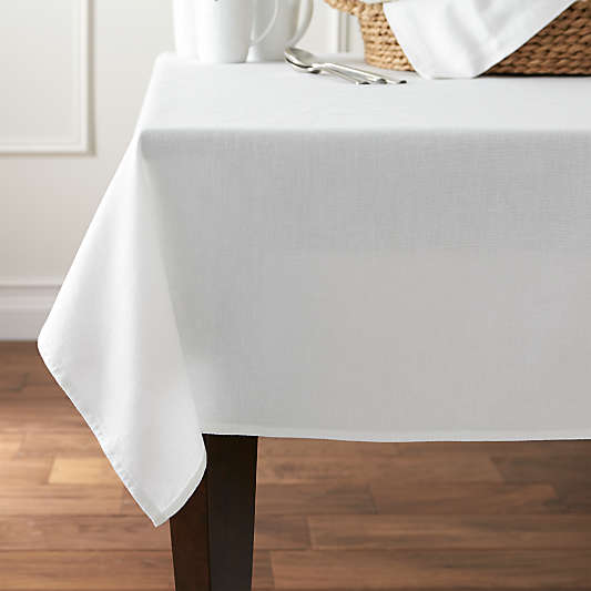 Abode 60"x120" White Tablecloth