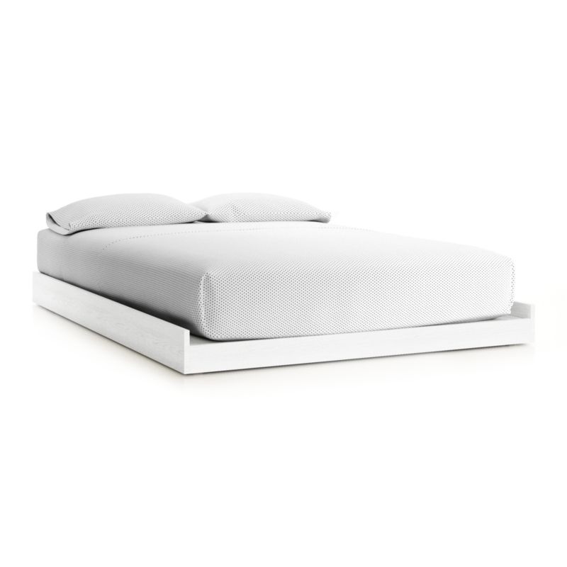 Abridged White Glaze Rolling Kids Full Bed