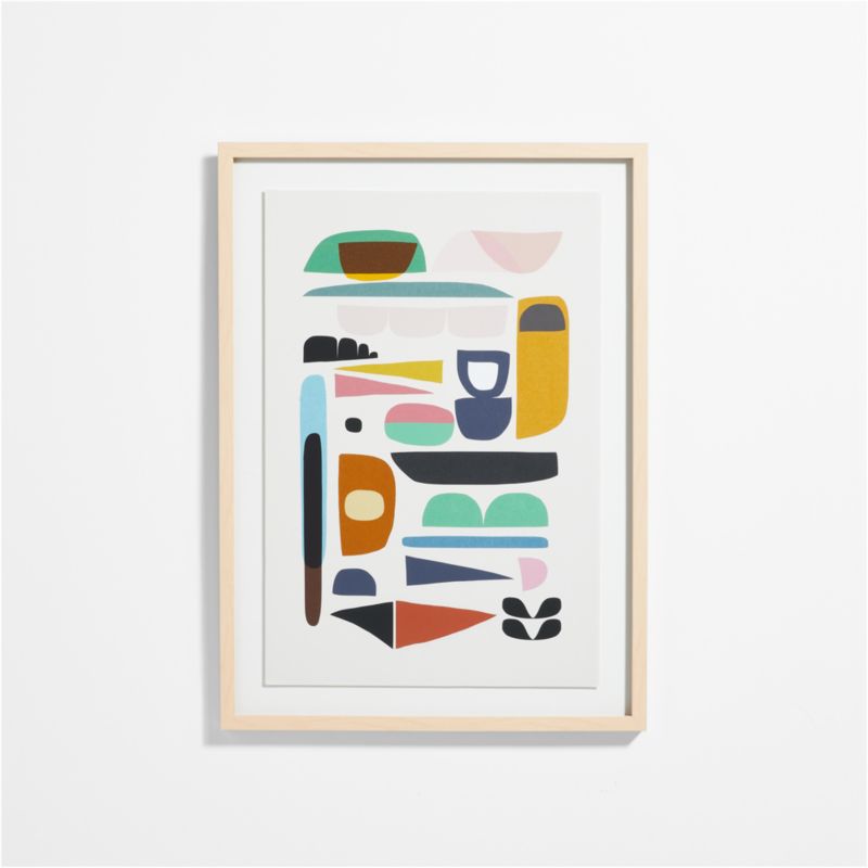 Abstract Large Framed Wall Art Print - image 0 of 9