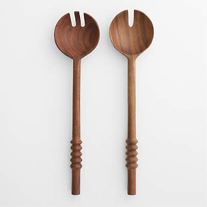 Acacia Burke Salad Servers, Set of 2