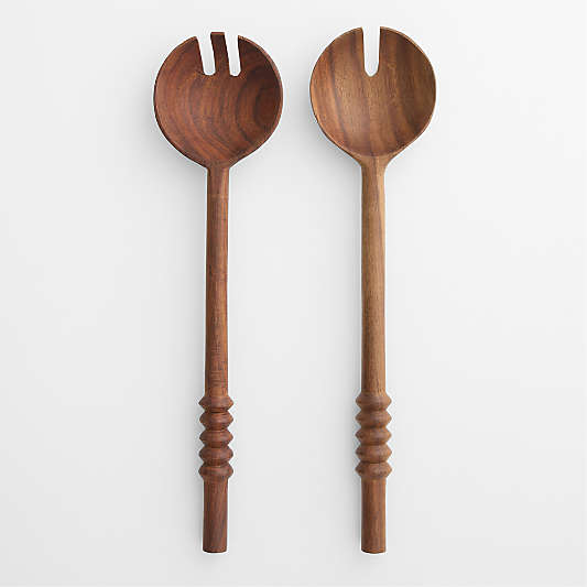 Acacia Burke Salad Servers, Set of 2