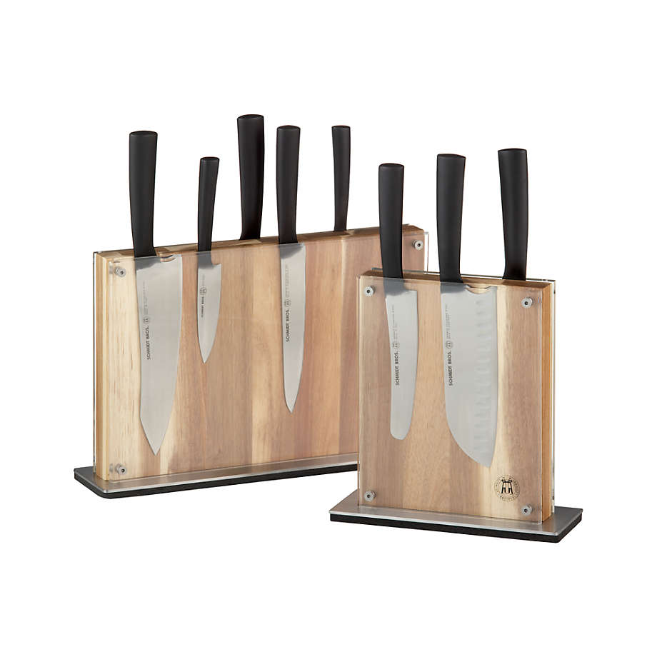 Schmidt Brothers Cutlery Acacia Midtown Knife Block