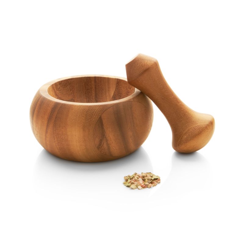 Acacia Wood Mortar and Pestle - image 4 of 7