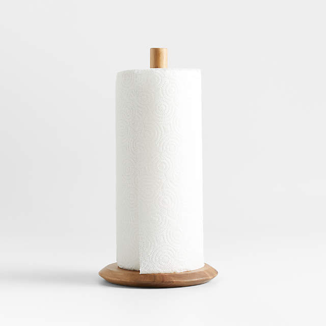 Fnochy Outdoor Indoor Clearance Wooden Stick Leather Paper Towel Rack  Without Hole Can Hang Paper Towel Cover