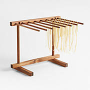 Crate & Barrel Acacia Pasta Drying Rack