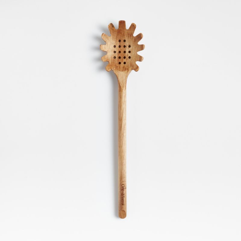 Viewing product image Crate & Barrel Acacia Pasta Spoon - image 1 of 11