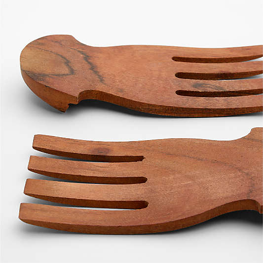 Acacia Salad Hands, Set of 2