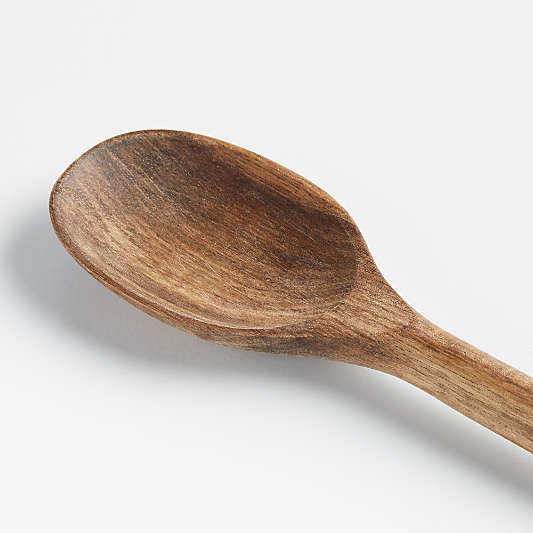 Crate & Barrel Acacia Small Spoon