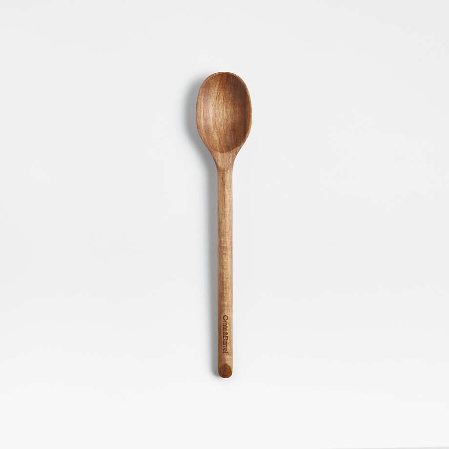 Small Acacia Wood Serving Spoon | Crate & Barrel