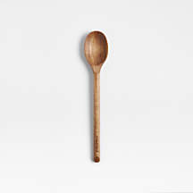 Small Acacia Wood Serving Spoon + Reviews | Crate & Barrel