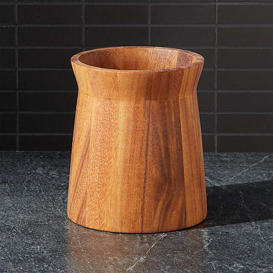 Acacia Utensil Holder