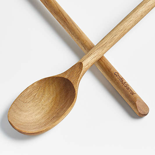 Crate & Barrel Acacia Solid Turner Spatula