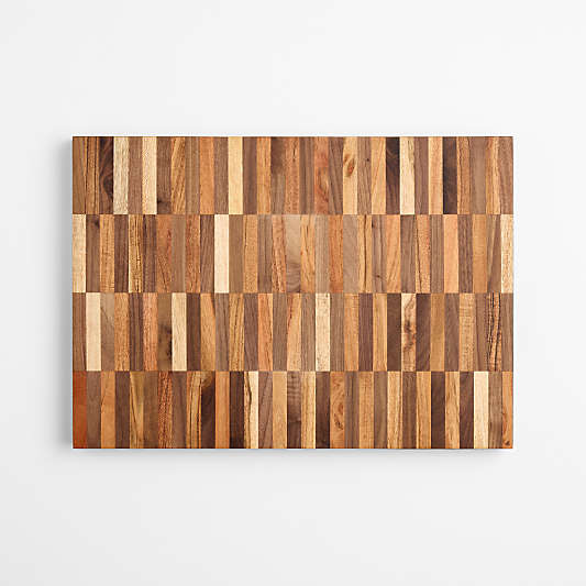 Acacia & Walnut Dash Edge-Grain Cutting Board
