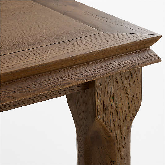 Acland 84" Warm Brown Oak Wood Dining Table
