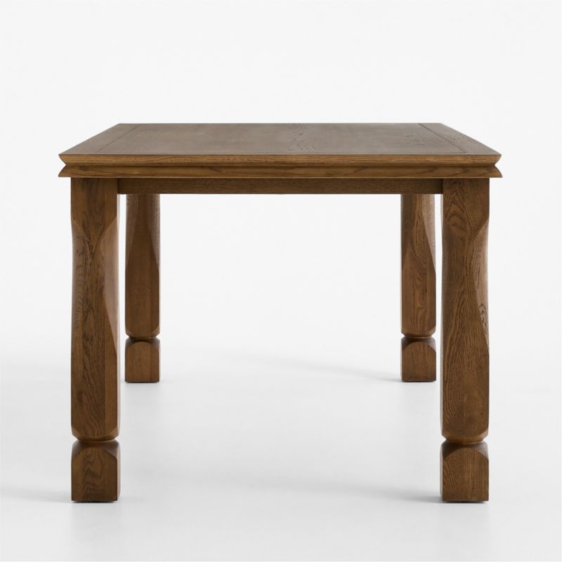 Acland 84" Warm Brown Oak Wood Dining Table - image 2 of 5