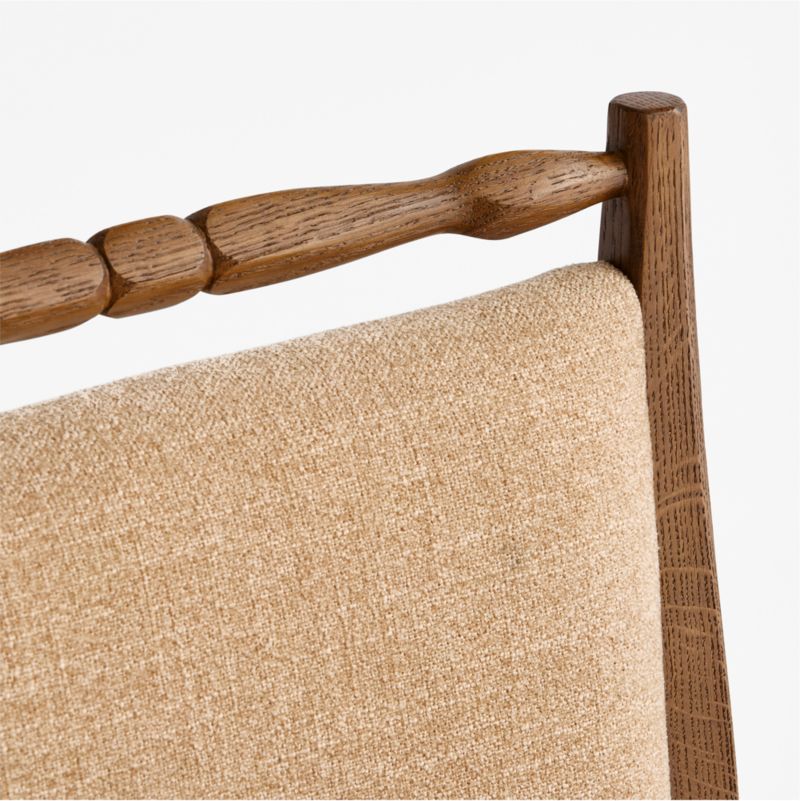 Acland Warm Brown Oak Wood Dining Chair - image 5 of 6