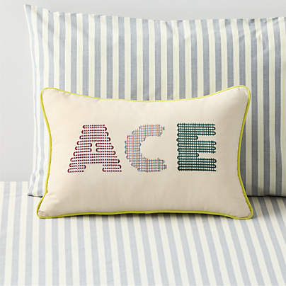 Ace Embroidered Kids Throw Pillow by Venus Williams