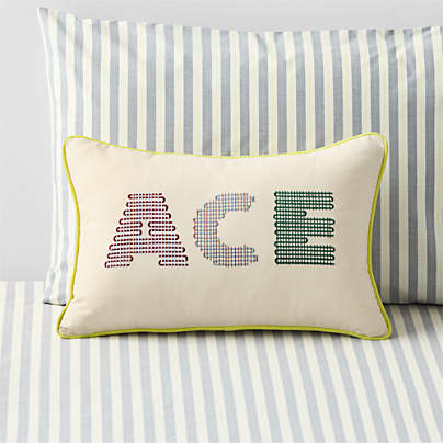 Ace Embroidered Kids Throw Pillow by Venus Williams