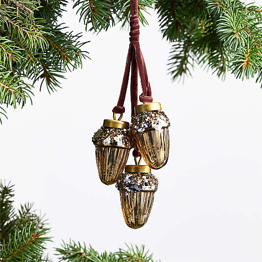 Acorn Cluster Christmas Tree Ornament
