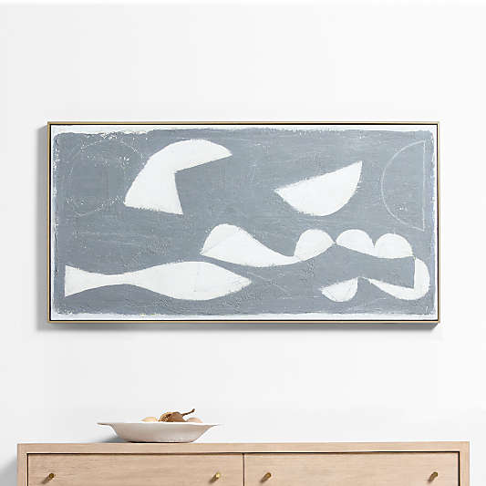 "Across the Universe" by Karen Parisian 30.5"x59.5" Framed Wall Art Print