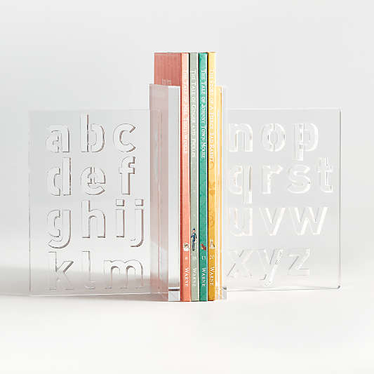 Acrylic Alphabet Bookends