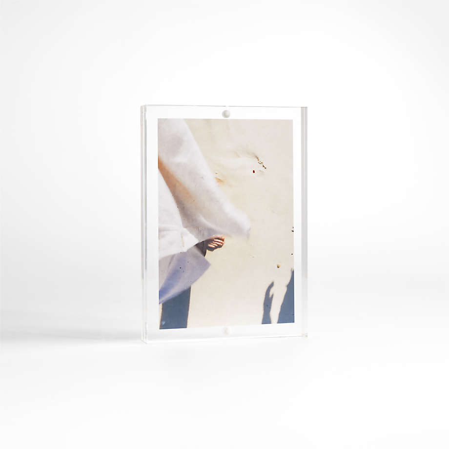 Acrylic Block Photo Frame - Gold, 4x6