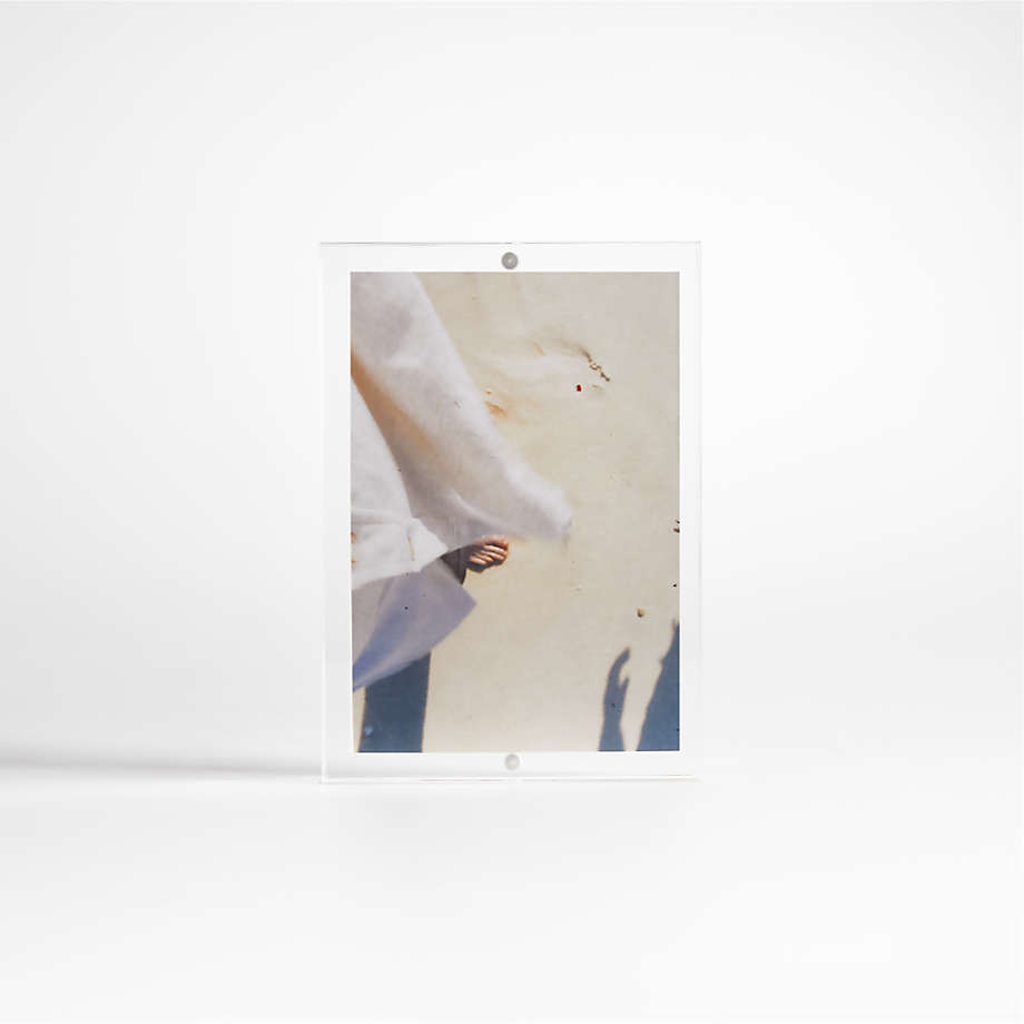 Acrylic Block Photo Frame - Clear, 4x6, Tabletop