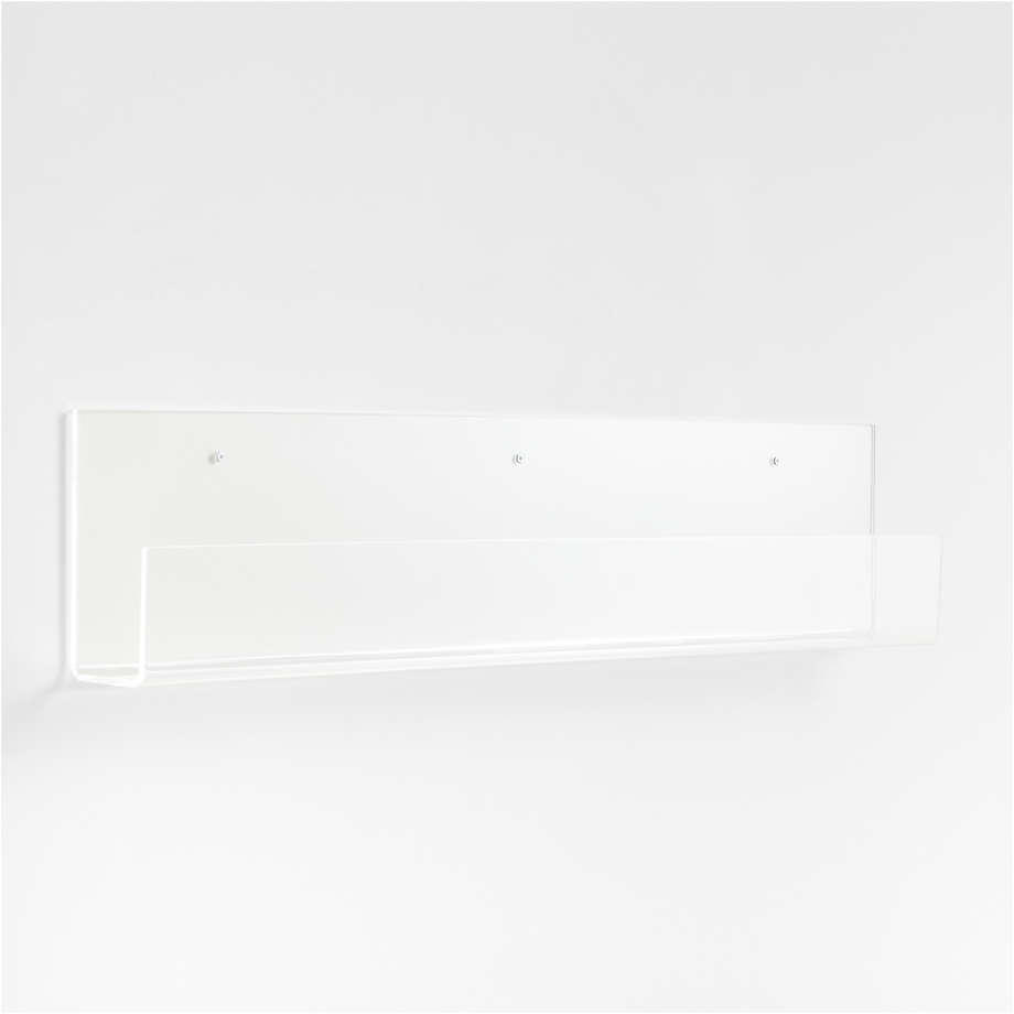 Crate&Barrel Floating Clear Acrylic Bookcase/Shelf