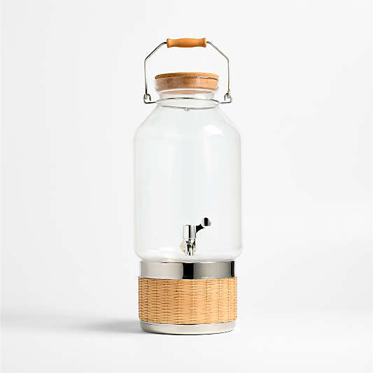 Acrylic 3-Gallon Drink Dispenser with Amici Stand Set