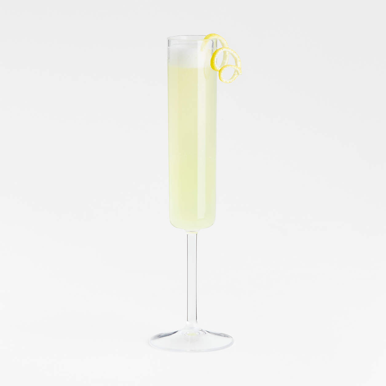 Edge Acrylic Champagne Glass + Reviews Crate & Barrel