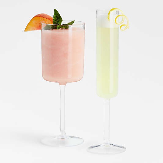 Edge Acrylic Champagne Glass