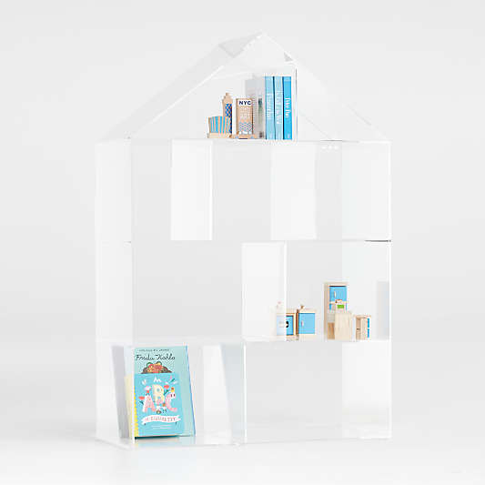 House-Shaped Acrylic Bookcase