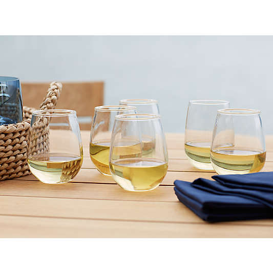 Acrylic Stemless Wine Glass