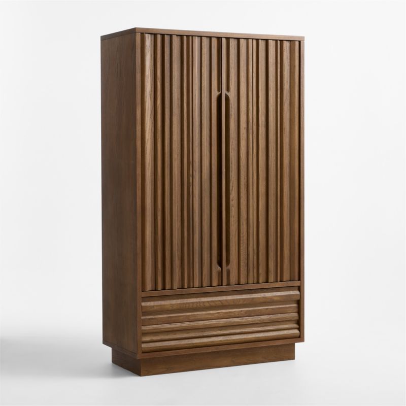 Ada 40" Fumed Oak Closed Storage Cabinet - image 4 of 7