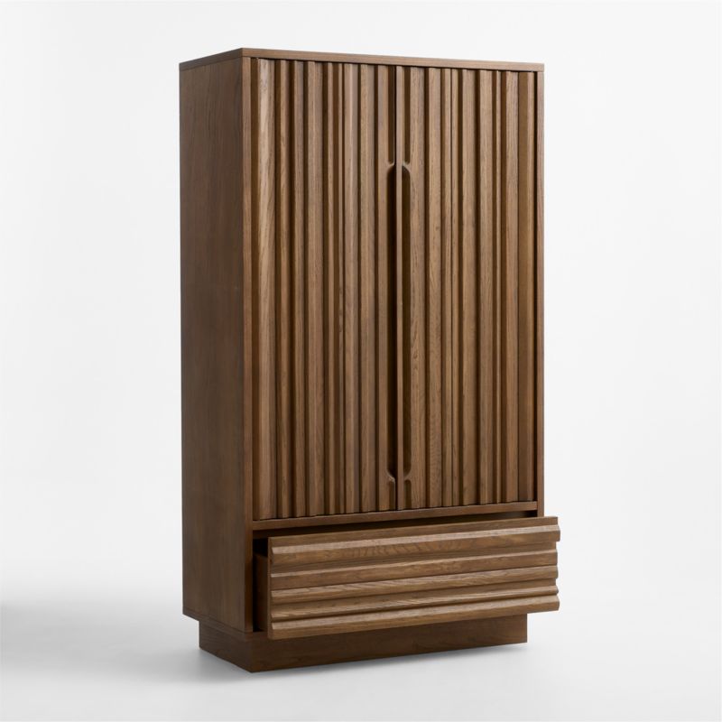 Ada 40" Fumed Oak Closed Storage Cabinet - image 3 of 7