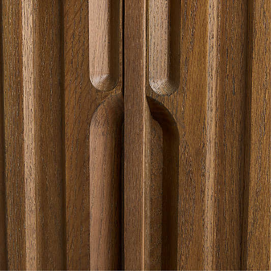 Ada 40" Fumed Oak Closed Storage Cabinet