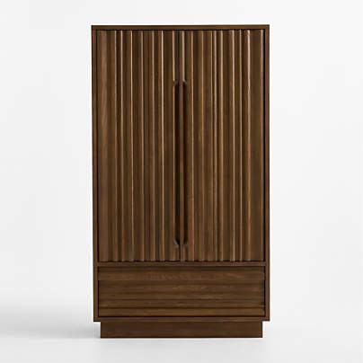 Ada 40" Fumed Oak Closed Storage Cabinet