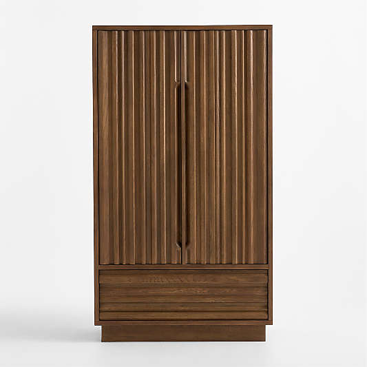 Ada 40" Fumed Oak Closed Storage Cabinet