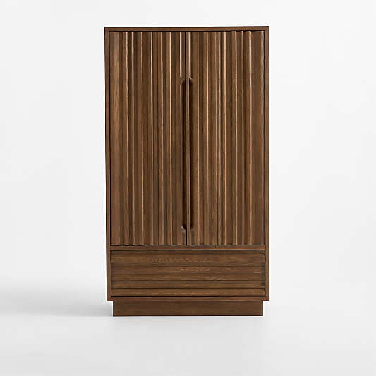 Ada 40" Fumed Oak Closed Storage Cabinet