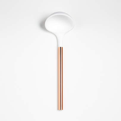 Ada White Silicone Ladle with Copper Handle + Reviews