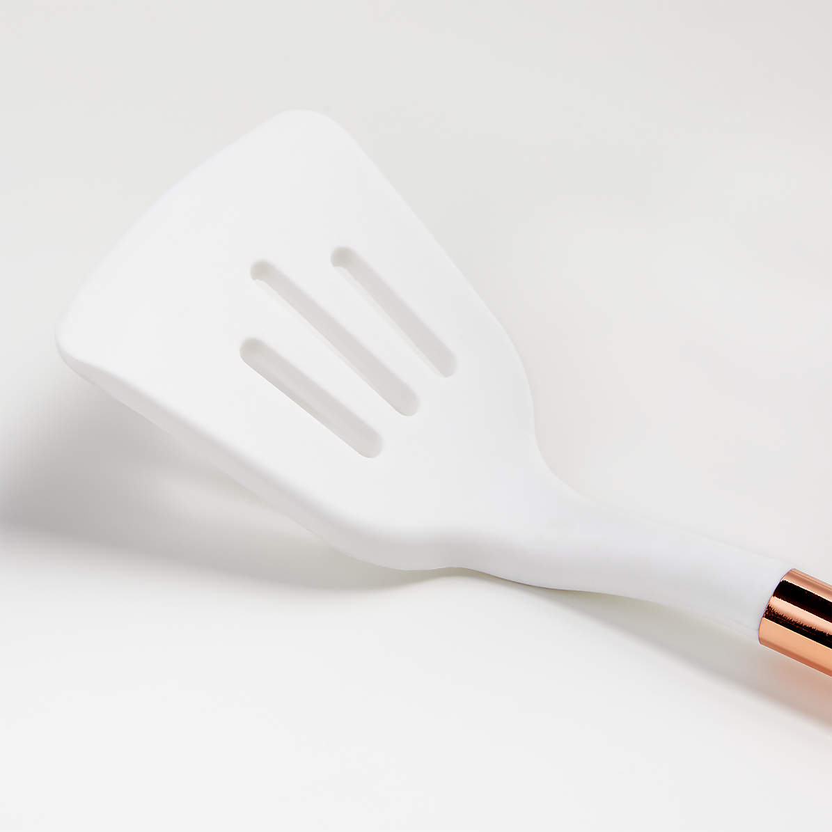 Crate & Barrel White Silicone Utensils