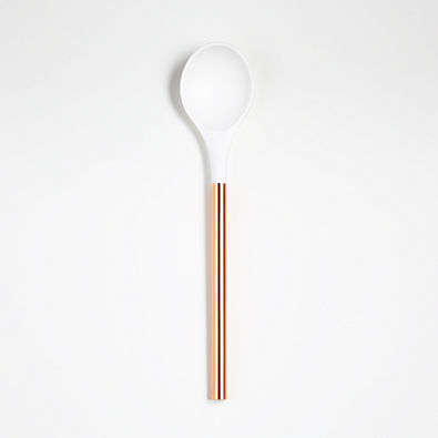 View Ada White Silicone Spoon with Copper Handle details