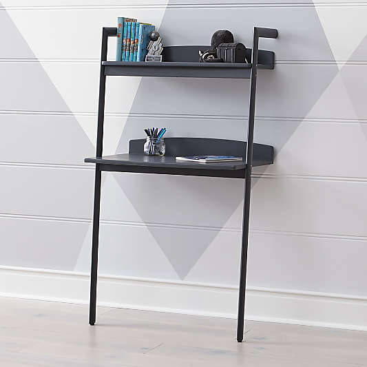 Addison Charcoal Leaning Desk